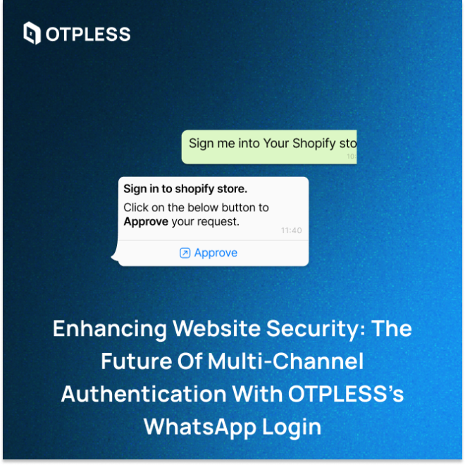 Enhancing Website Security: The Future of Multi-Channel Authentication with OTPLESS’s WhatsApp Login