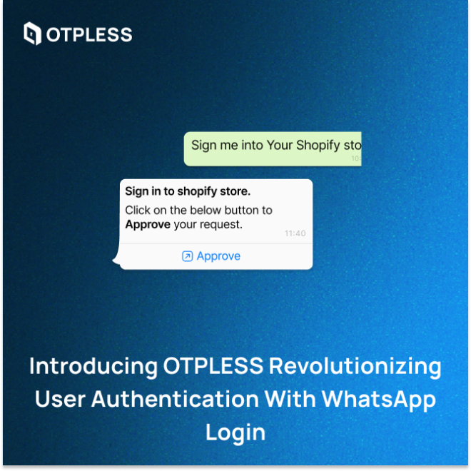 Introducing OTPLESS Revolutionizing User Authentication with WhatsApp Login