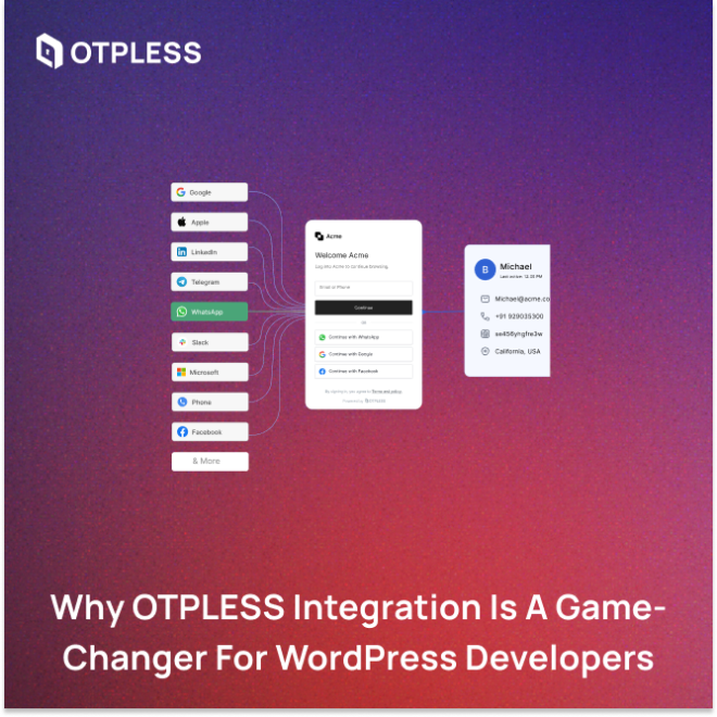Why OTPLESS Integration is a Game-Changer for WordPress Developers